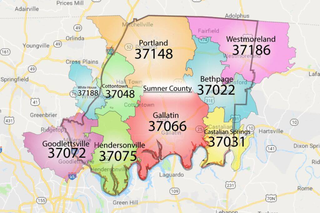 Zip Code Map | Bee Clean Disposal